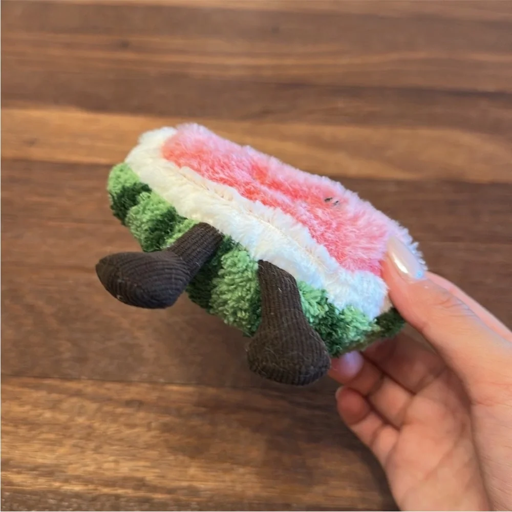 Watermelon Plush Keychain Cute Fruit Stuffed Bag Charm Soft Kawaii Gift